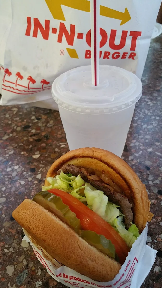 Hamburger with Grilled Onions