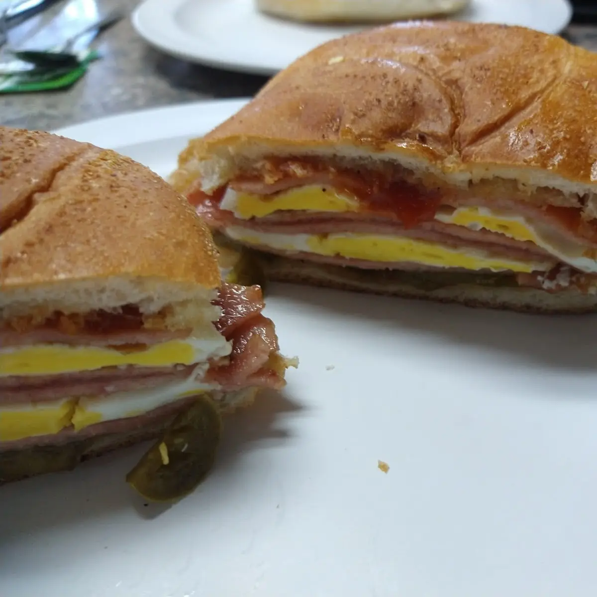 Ham Egg & Cheese Or