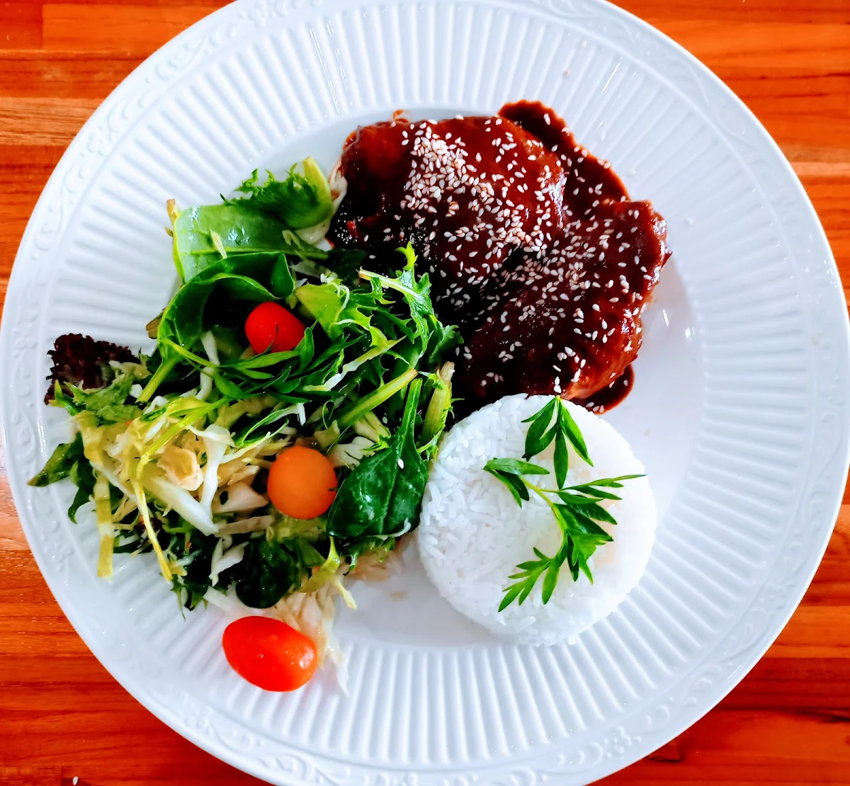 Chicken with Mole Rojo, Azalea