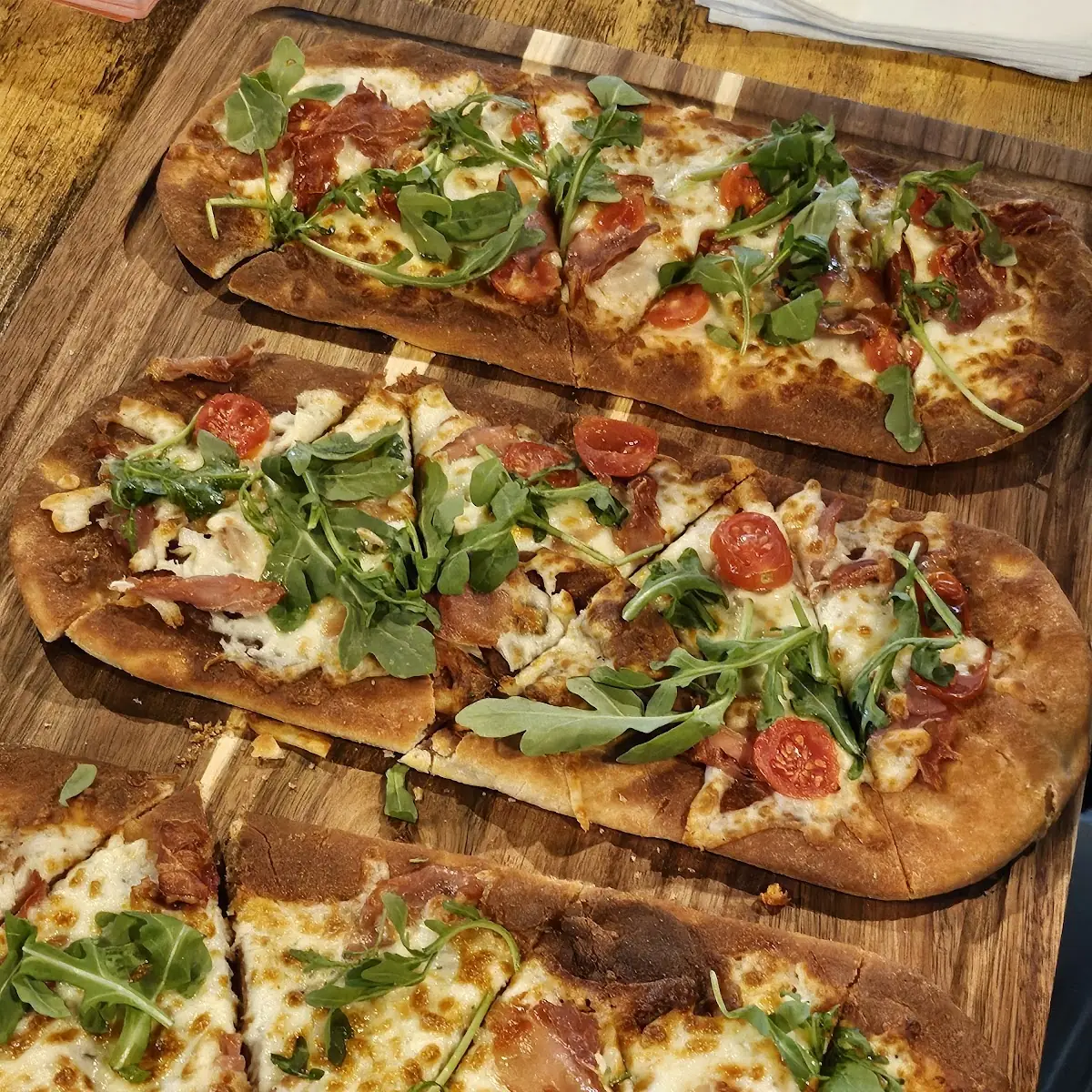 Garlic Flatbread Pizza