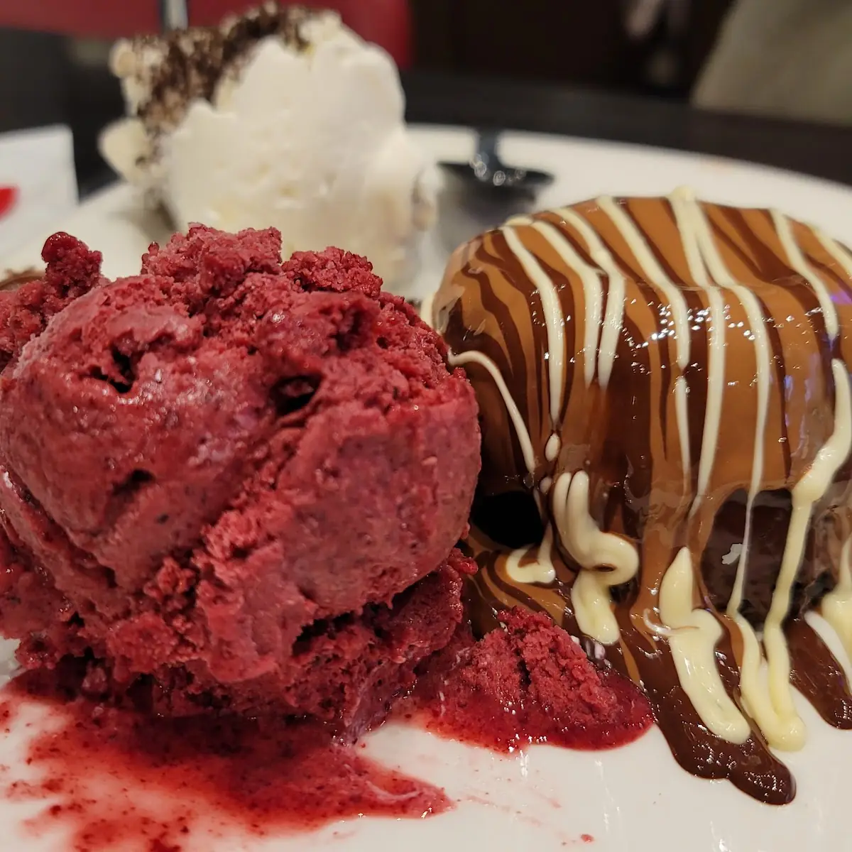 Dubai Chocolate Cake with Gelato
