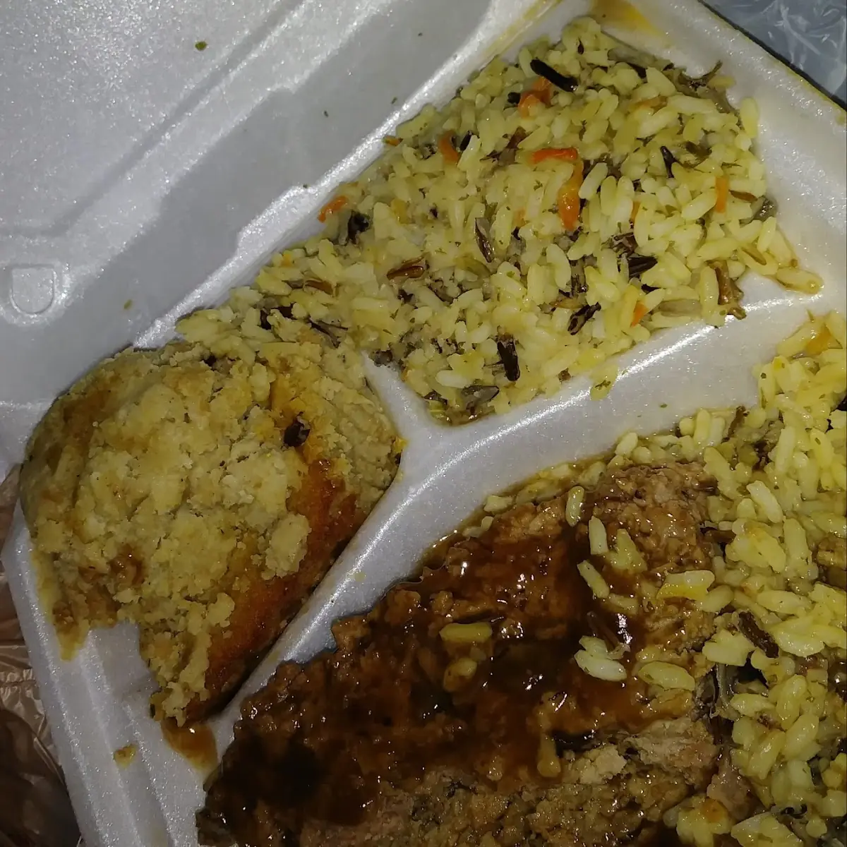 Meatloaf with Wild Rice and Dressing