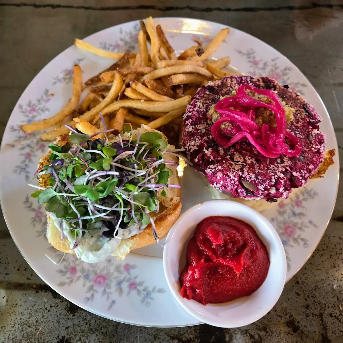 Smoked Beet Veggie Burger