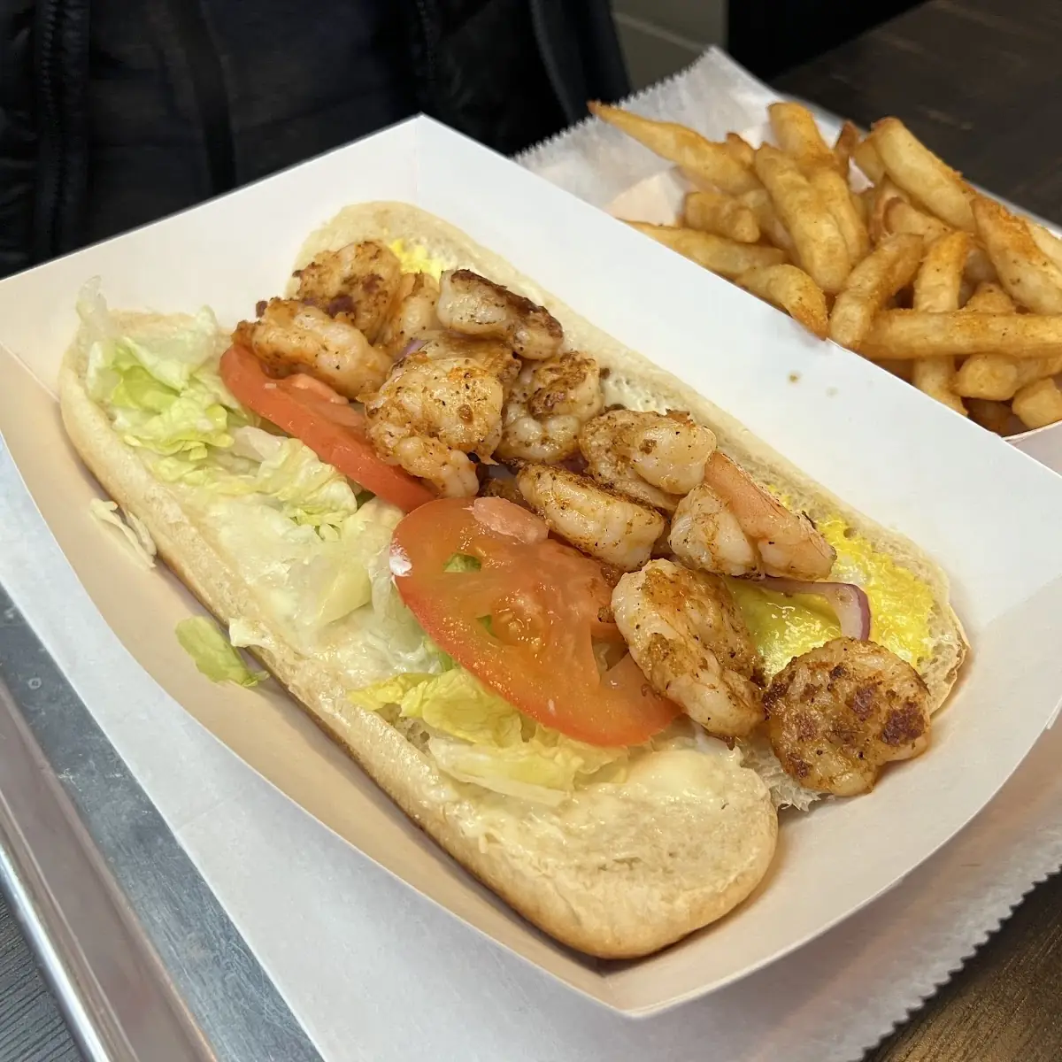 Grilled Shrimp Poboy