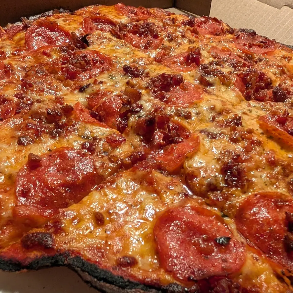 Pepperoni and Bacon Pizza