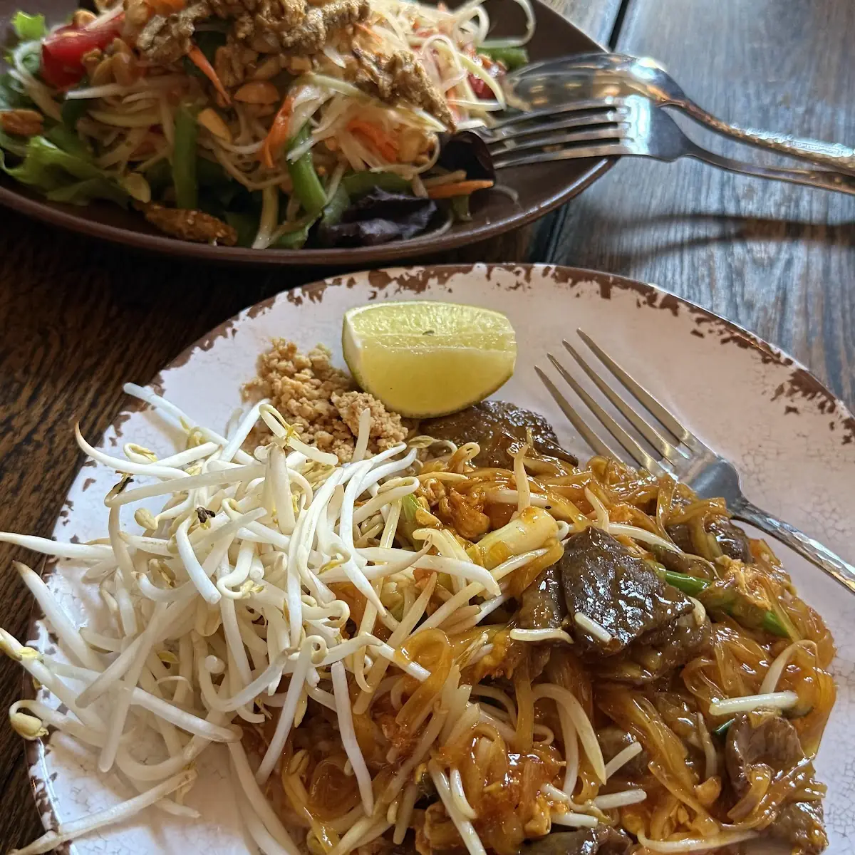 Pad Thai Noodles with Chicken