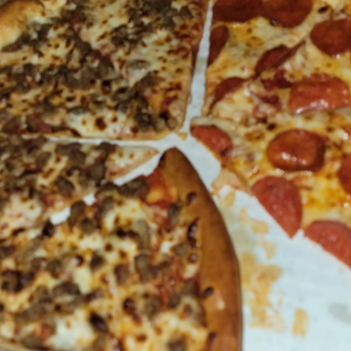Pepperoni and Sausage Pizza