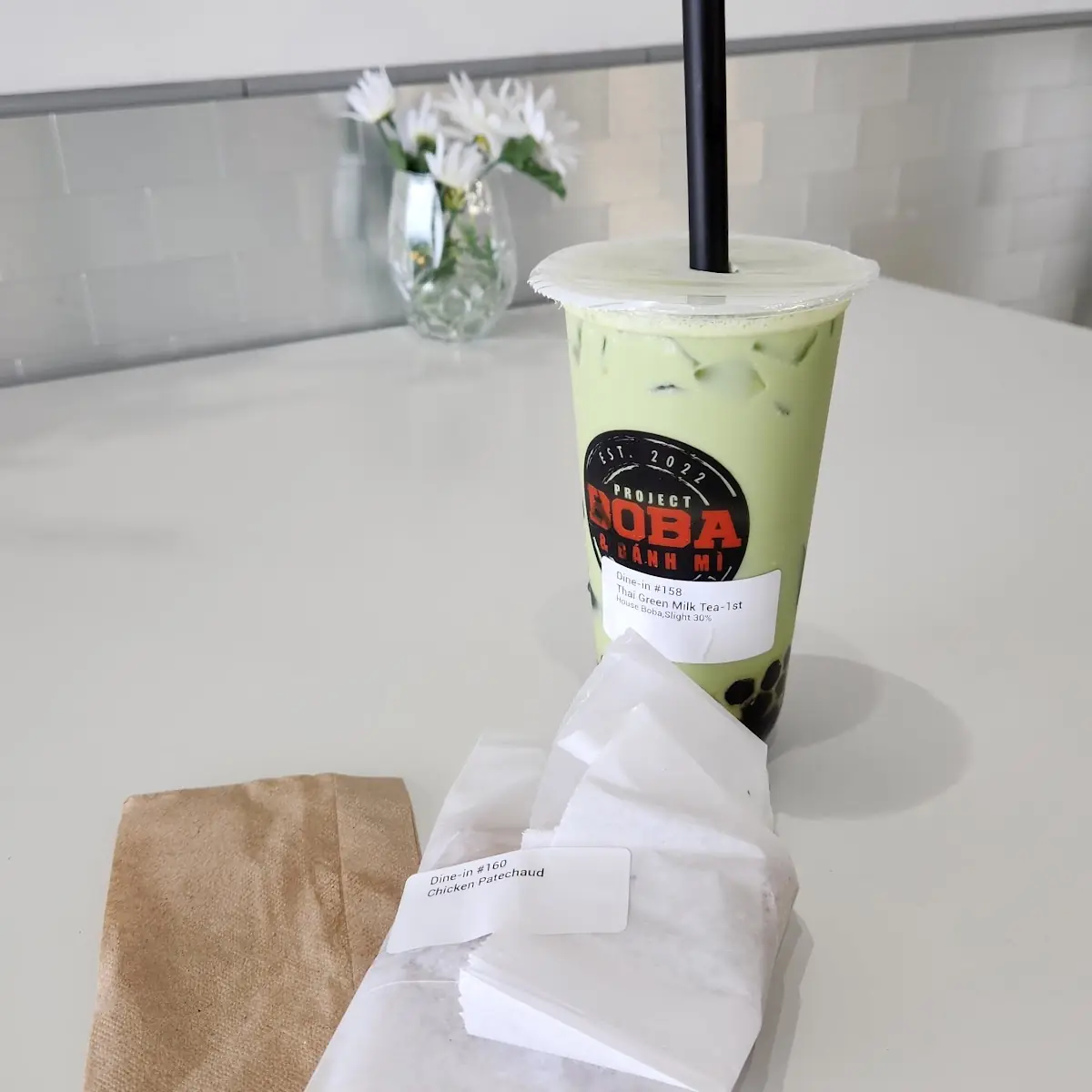 Slushy Green Tea Yogurt