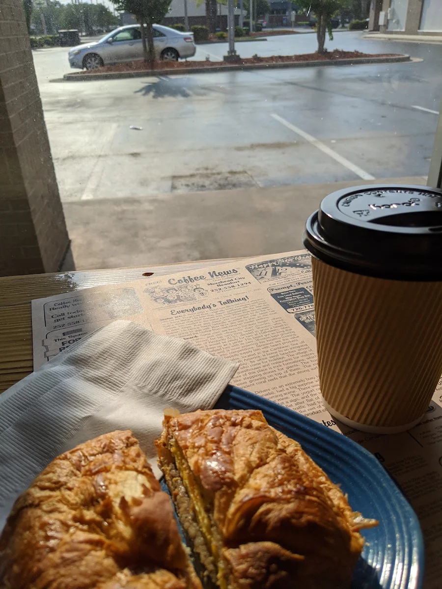 Breakfast Sandwich Egg & Cheese with Sausage on a Croissant