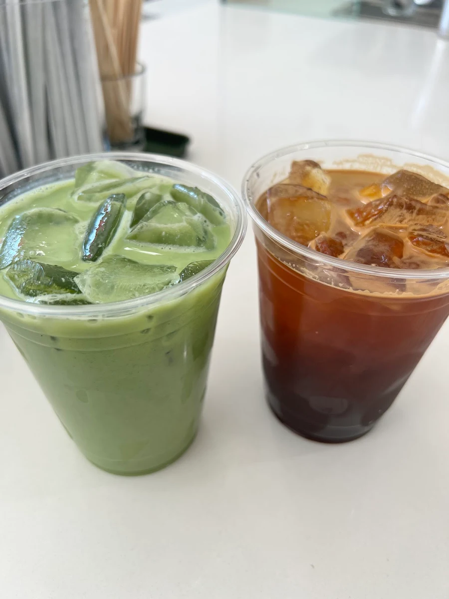 Iced Matcha Latte with Oat Milk