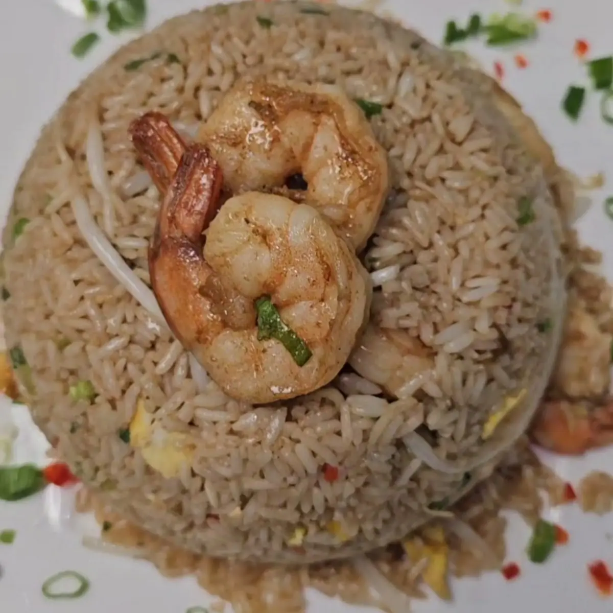 Arroz Chaufa De Camarones Shrimp Peruvian Style Fried Rice