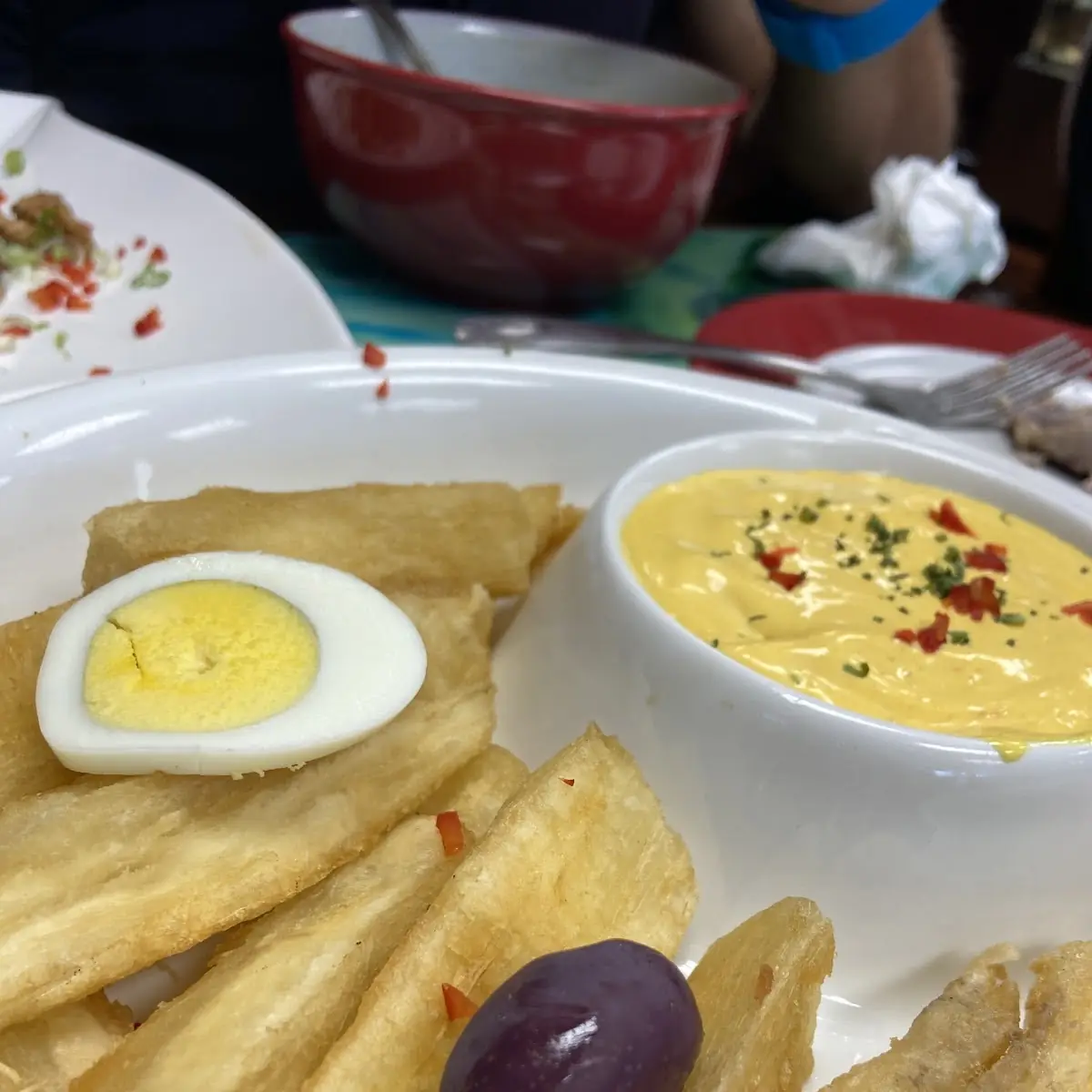 Yuca a La Huancaína Huancaina Cassava