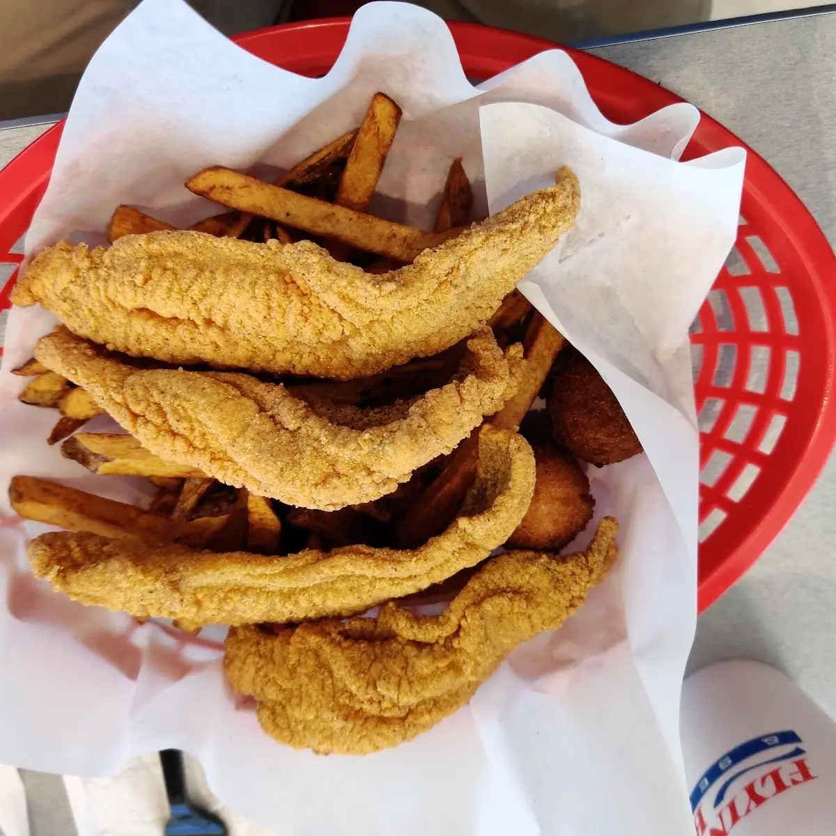 2 Catfish & 1 Chicken Strip