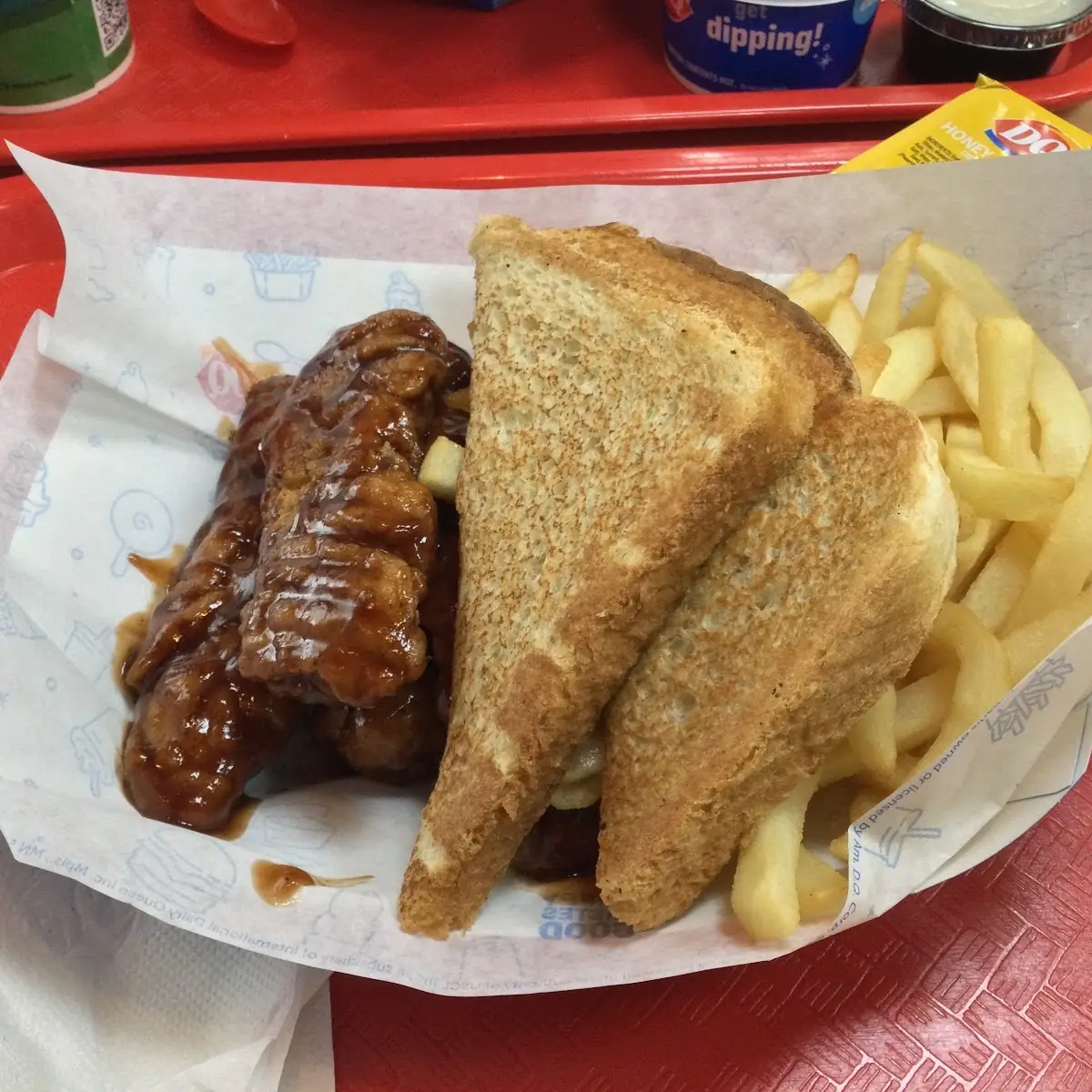 Honey BBQ Chicken Strips Basket