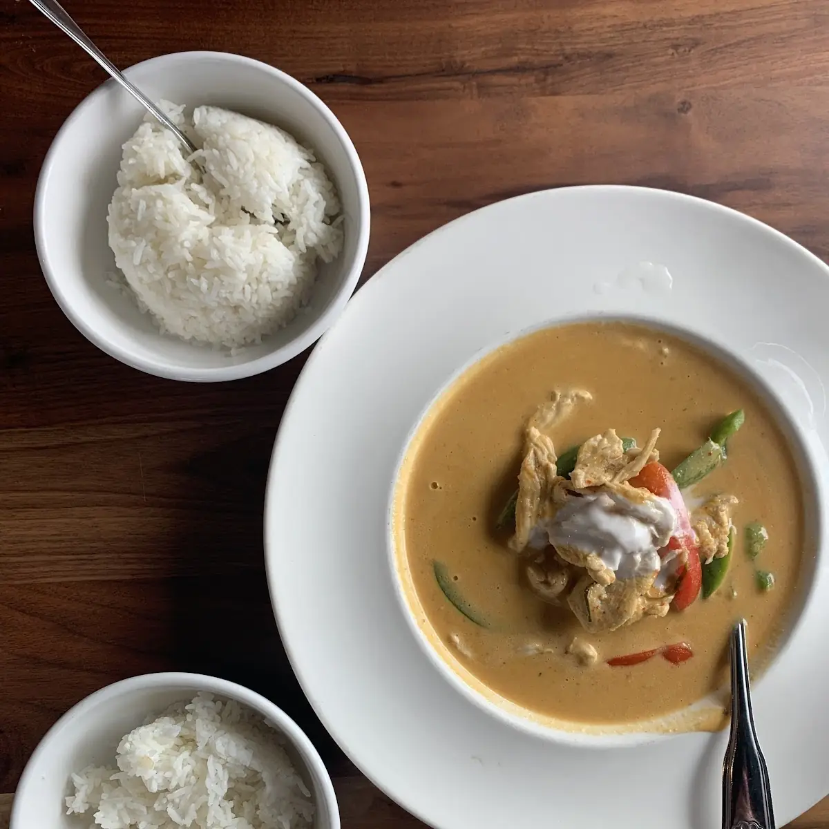 Combo 2 Panang Curry Chicken and Chicken Satay