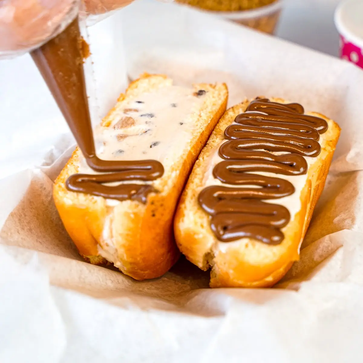 Biscoff Cookie Butter Smashed Donut