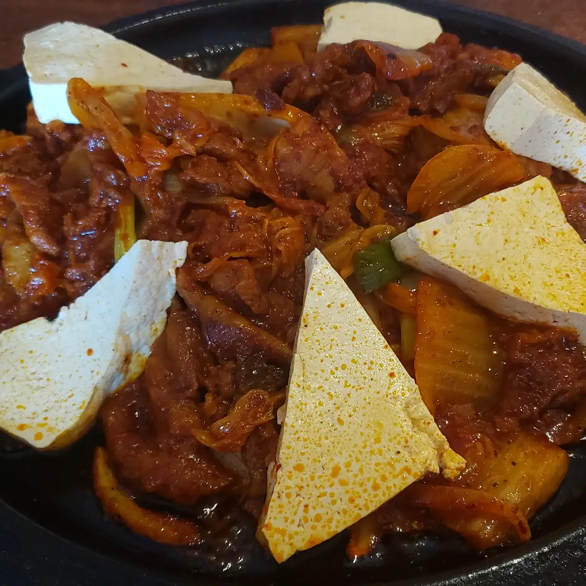 Pork with Kimchi and Tofu