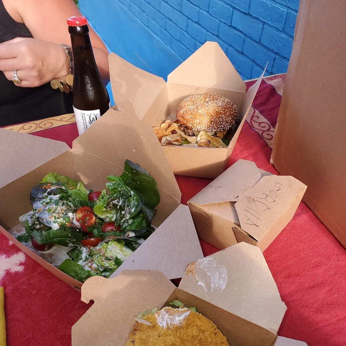 Cheese Burger Salad Gordita