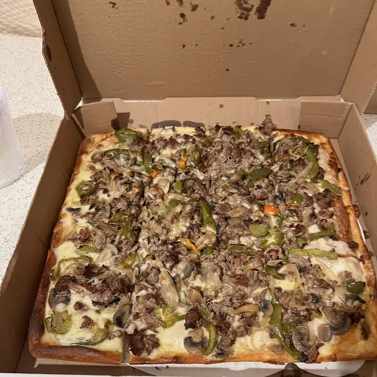 Philly Cheesesteak Pizza