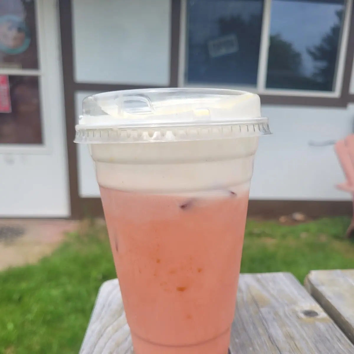 Cold Brew with Raspberry Syrup and Vanilla Cold Foam