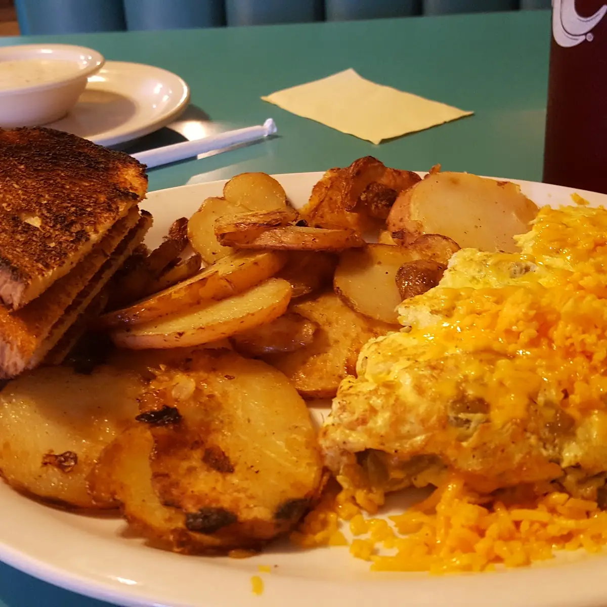 Green Chili and Cheese Omelet