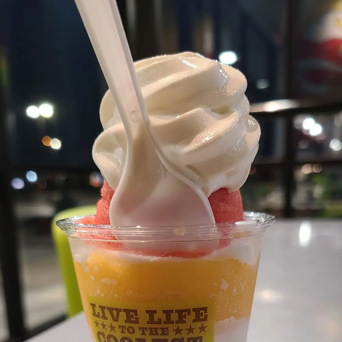 Cotton Candy Mango Cake Batter