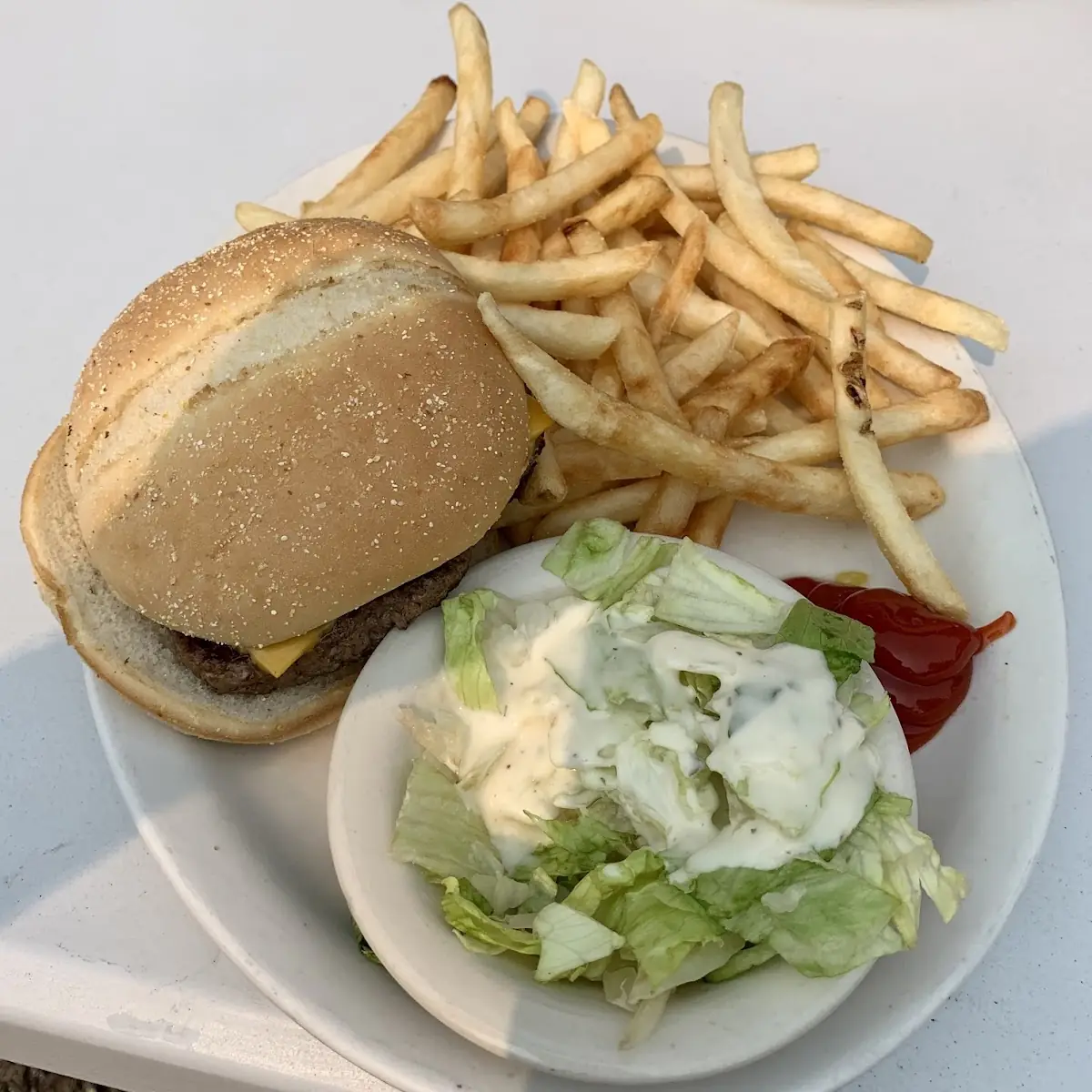 Cheese Burger Platter