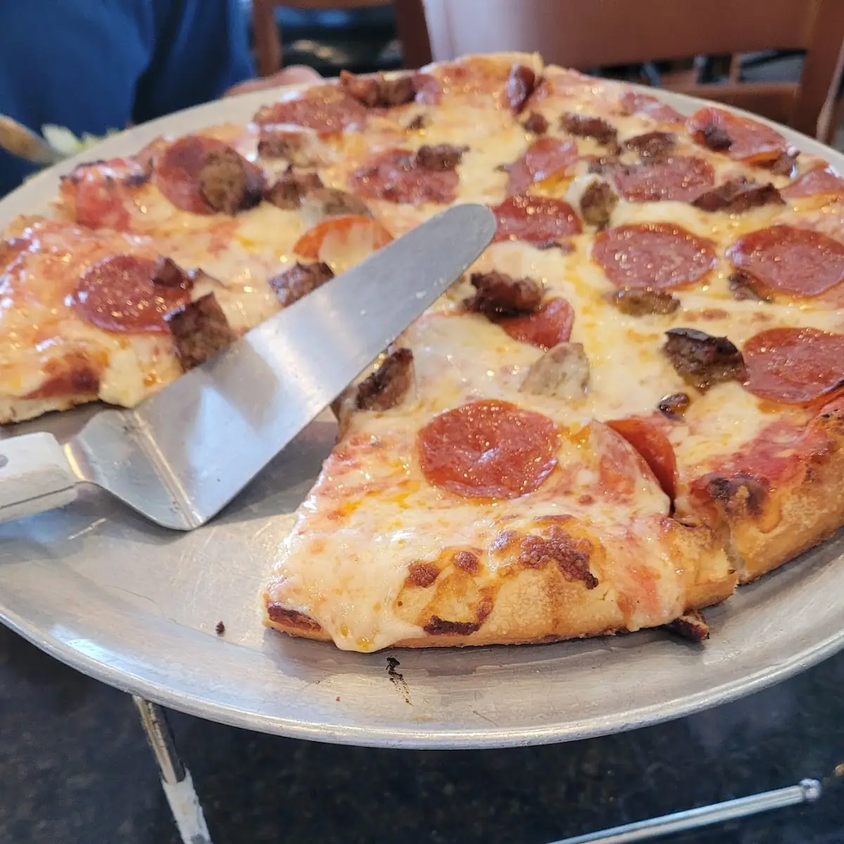Pepperoni and Sausage Pizza
