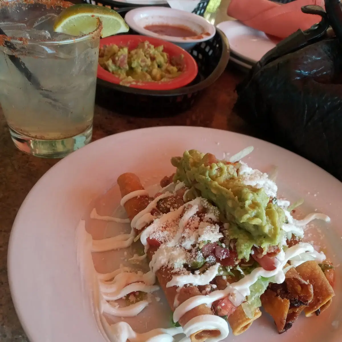 Strawberry Margarita Chicken Taquitos