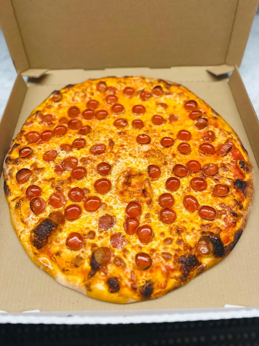 Half Pepperoni Half Cheese Pizza