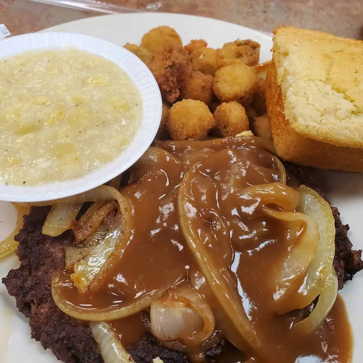 Hamburger Steak with 2 Sides