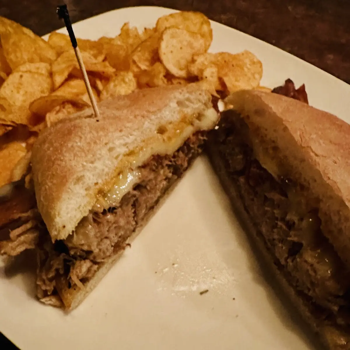 Bacon Cheddar Burger with Kettle Chips