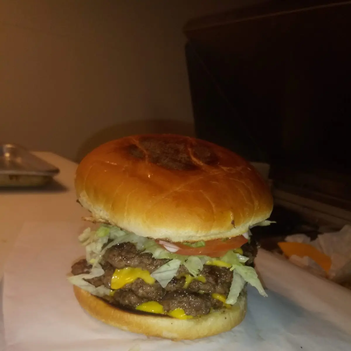 Triple Meat Cheese Burger