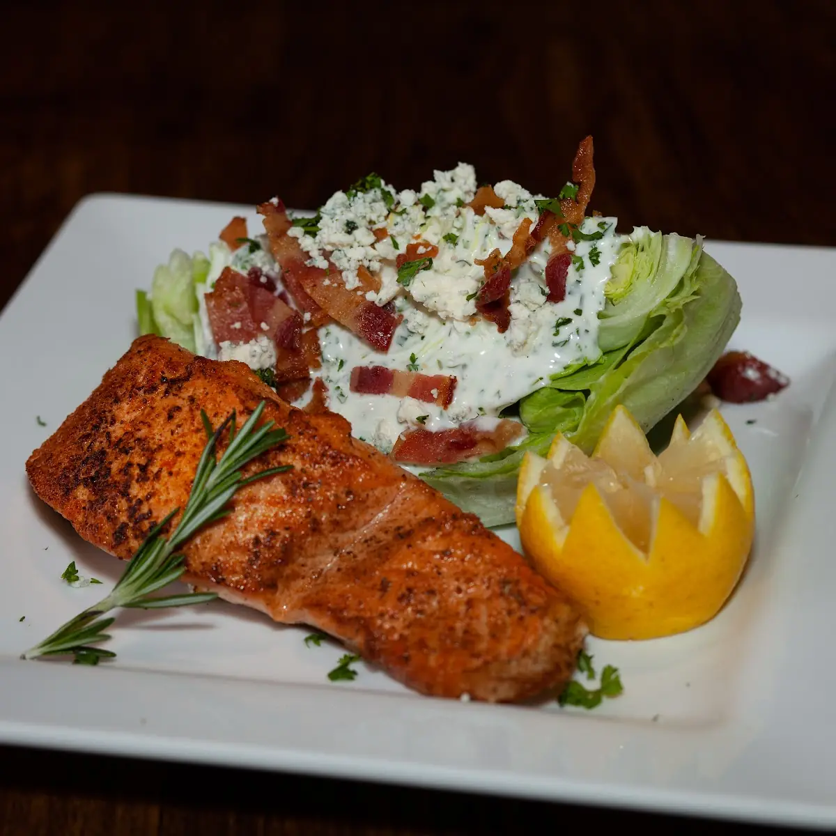 Apple Bourbon Glazed Salmon
