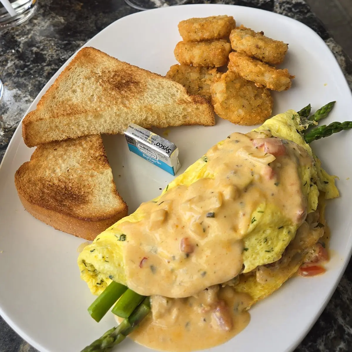 Lump Crab Cake Omelet