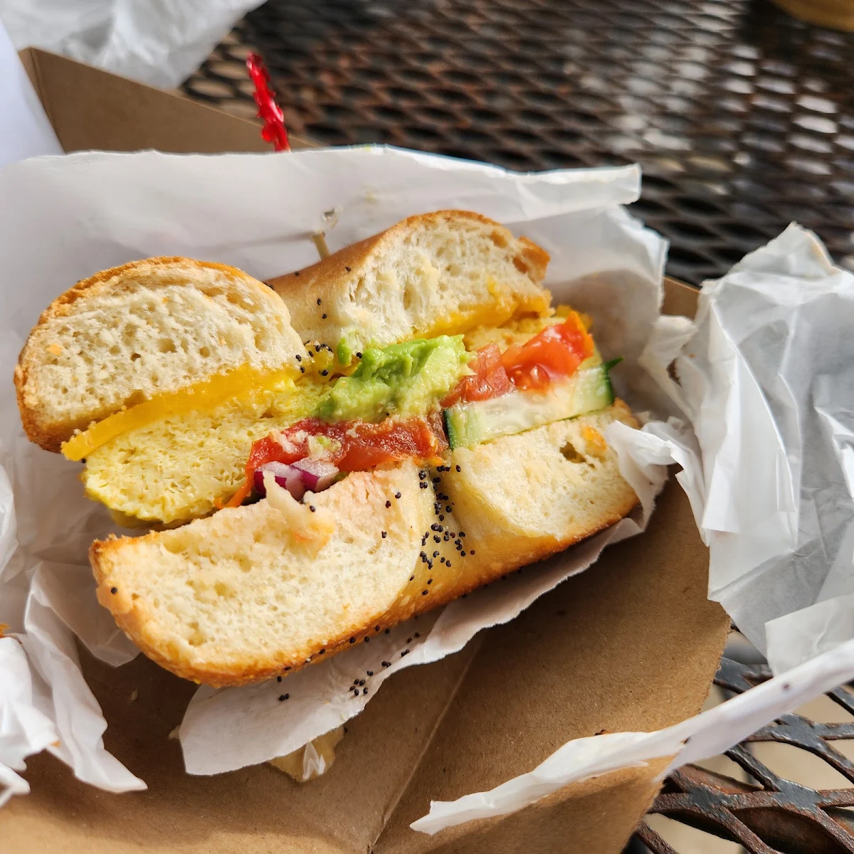 Veggie Bagel Sandwich