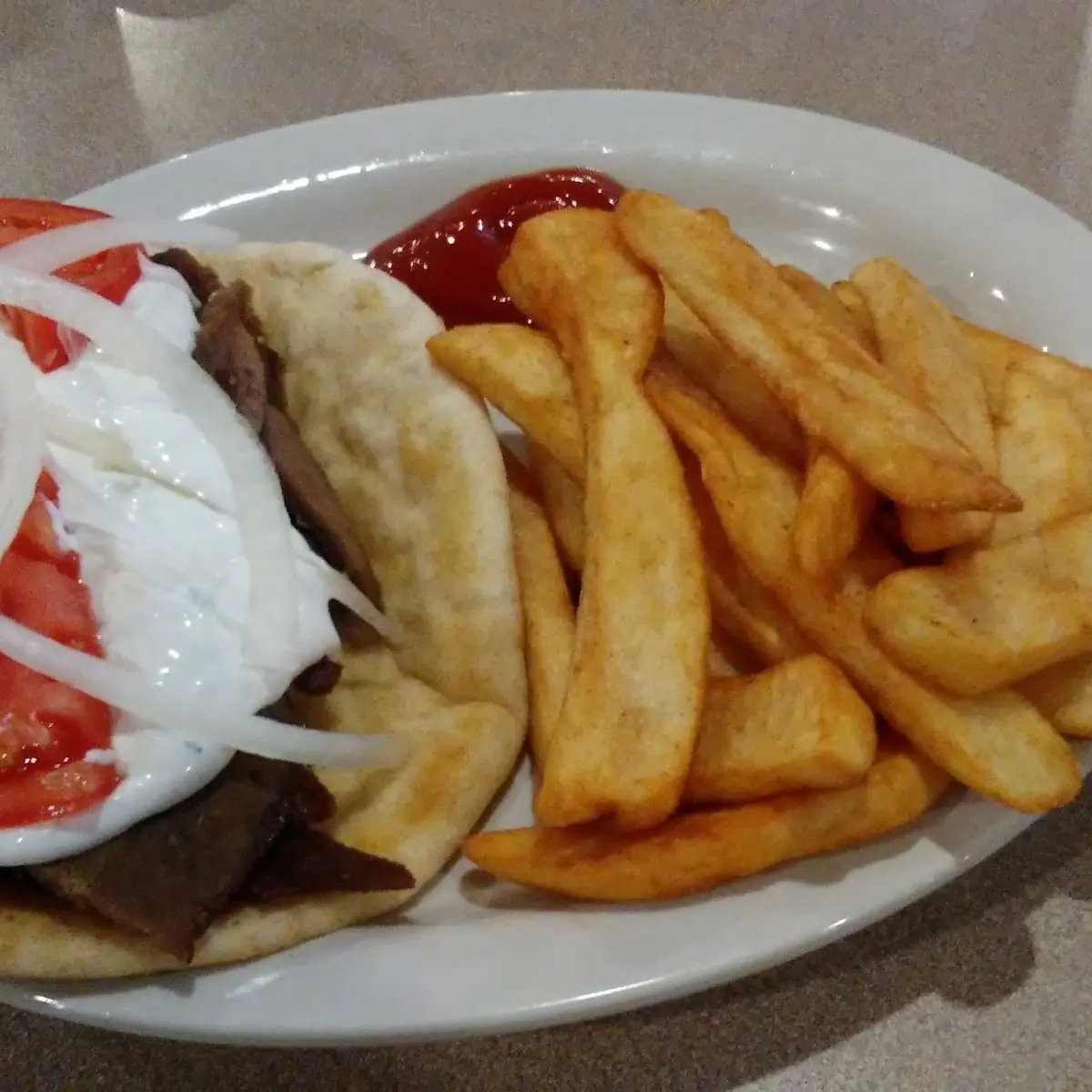 Gyro with Fries