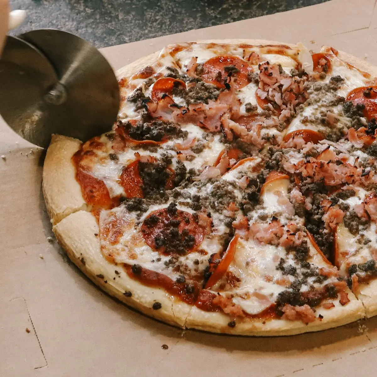 One Topping Thin Crust