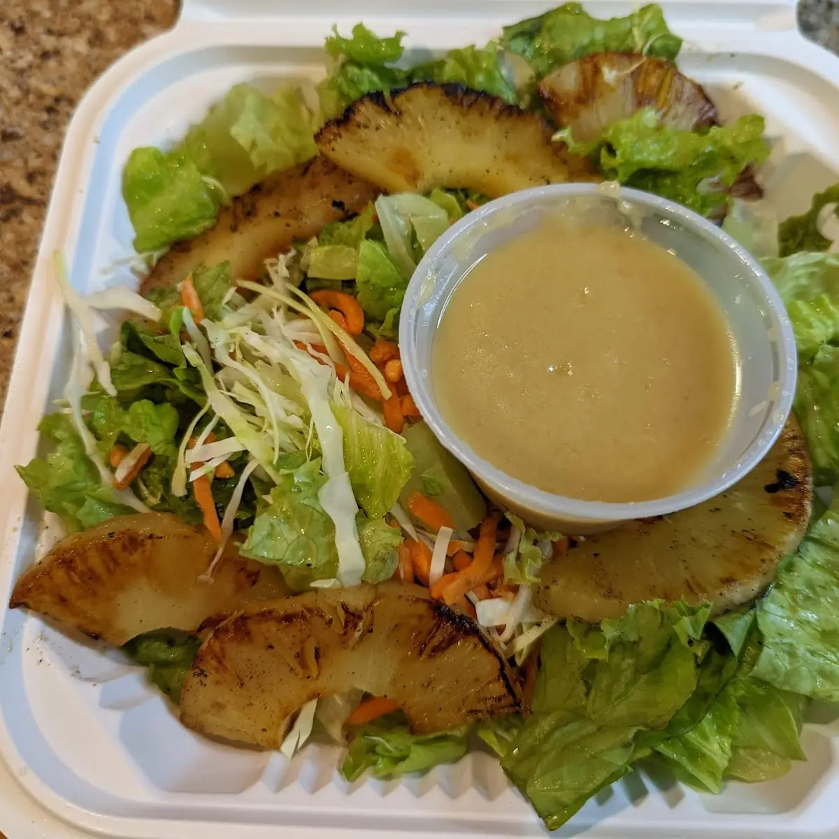 Pineapple Cabbage Green Salad