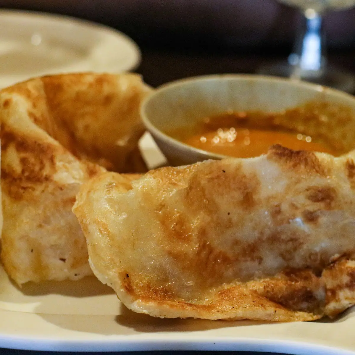 Roti Canai with Curry Dipping Sauce