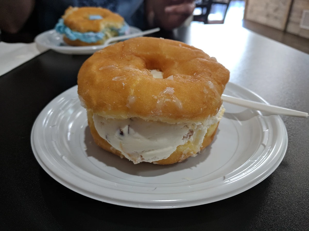 Ice Cream Donut Sandwich