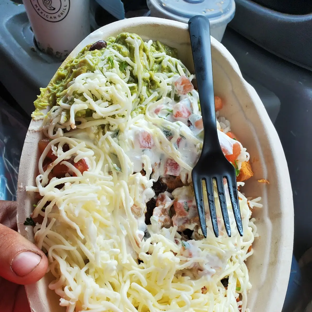 Chicken Bowl with Guacamole