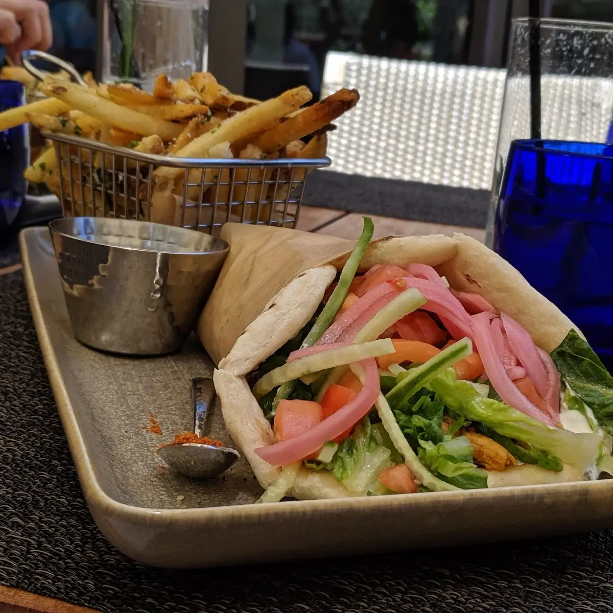 Ottoman Spiced Chicken Pita