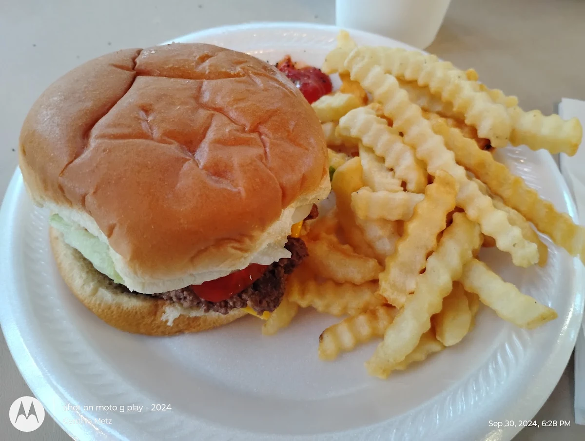 Dressed Double Cheeseburger