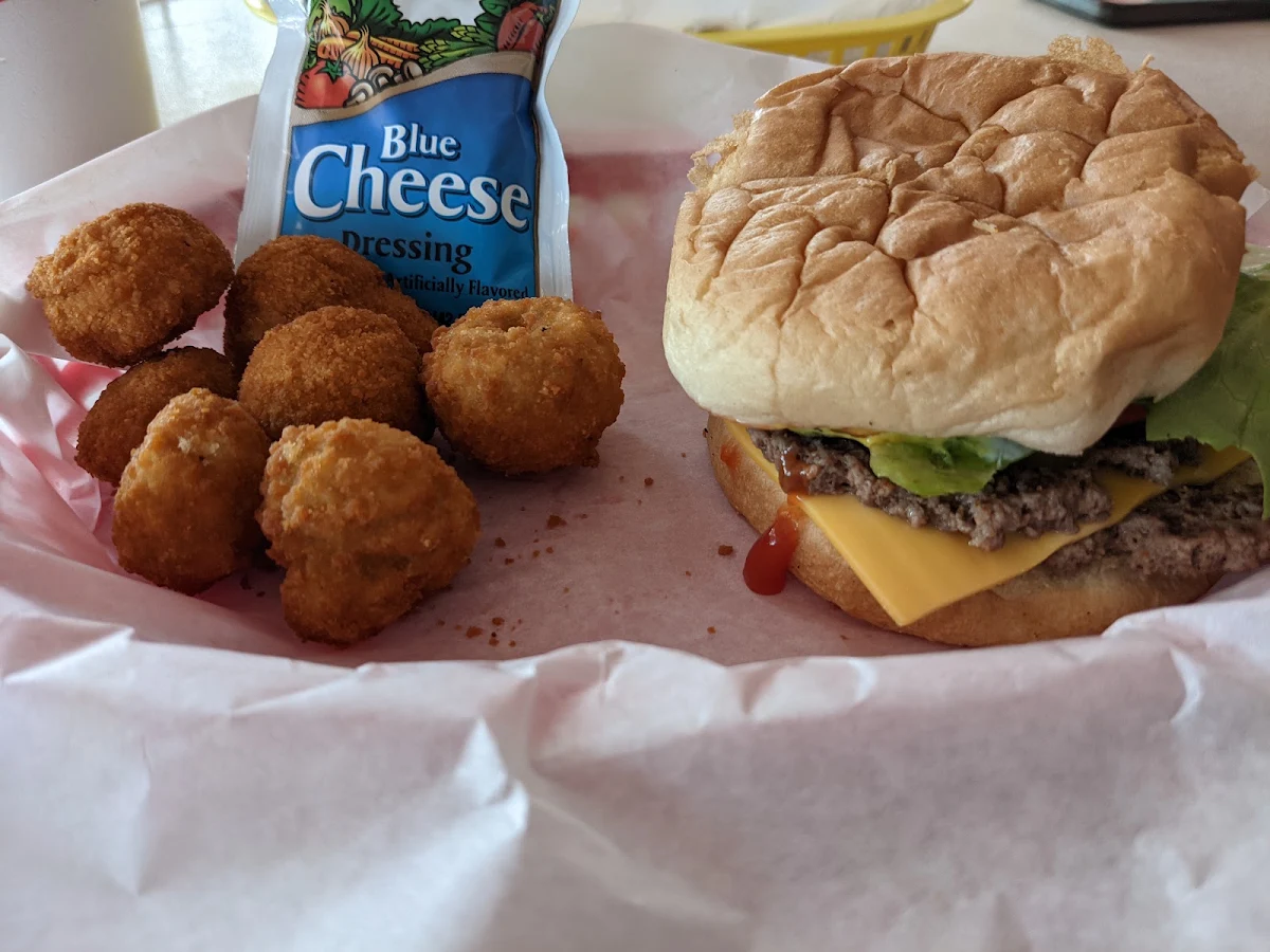 Fried Mushroom and Burger