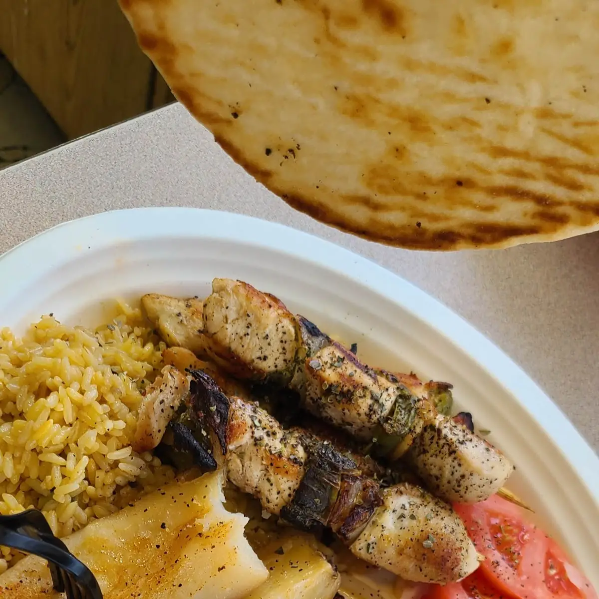 Chicken Ka Bob Plate