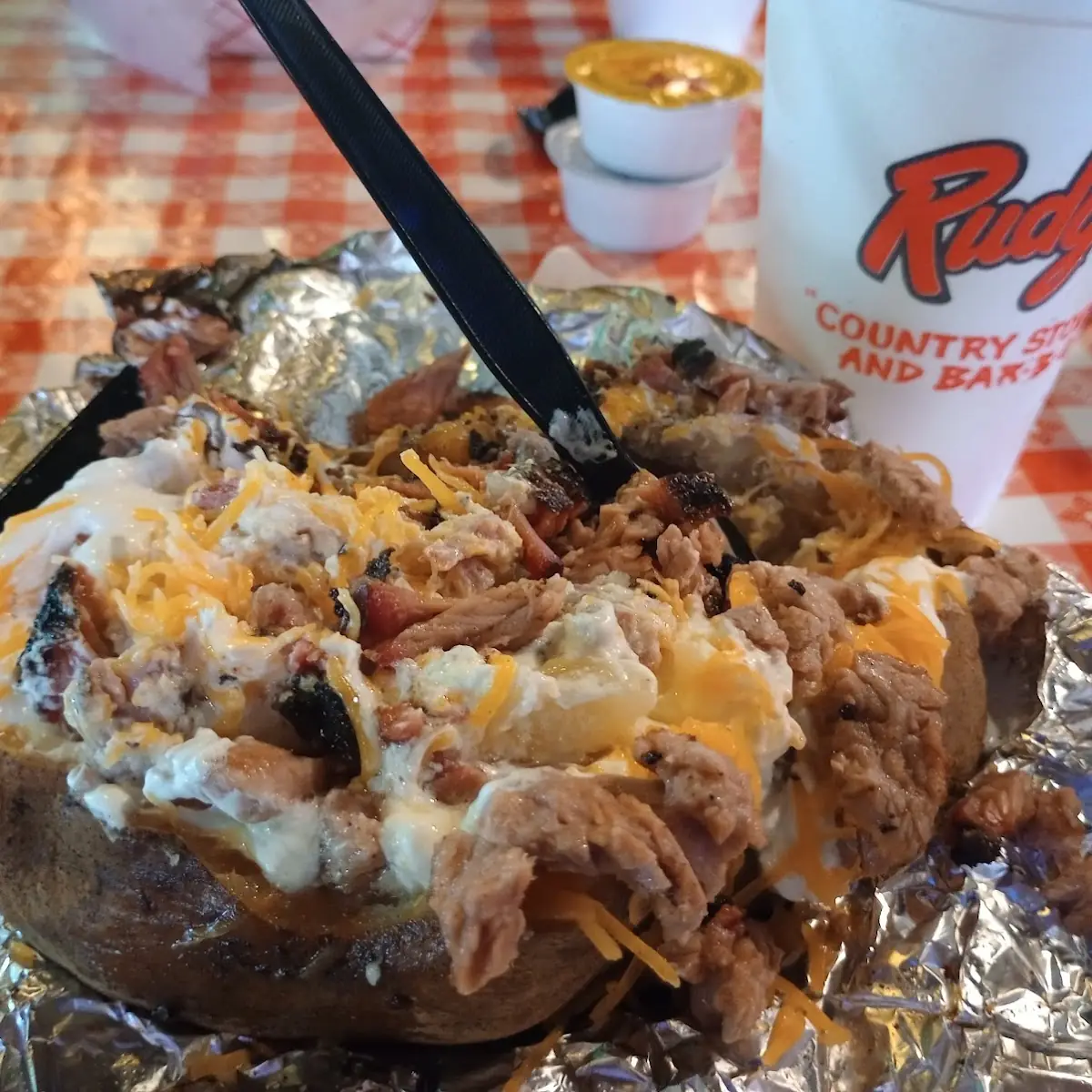 Moist Brisket Baked Potato
