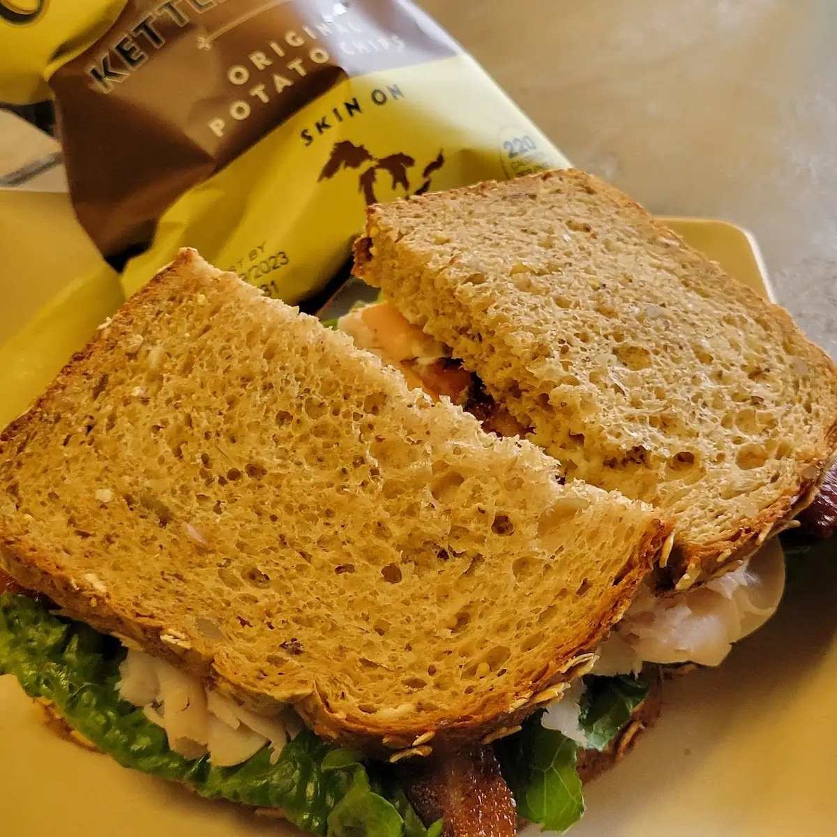 Turkey and Cheese Sandwich with Bacon