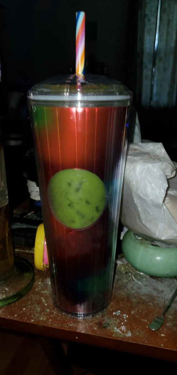 Iced Matcha Latte with Pineapple Ginger Coconut Milk