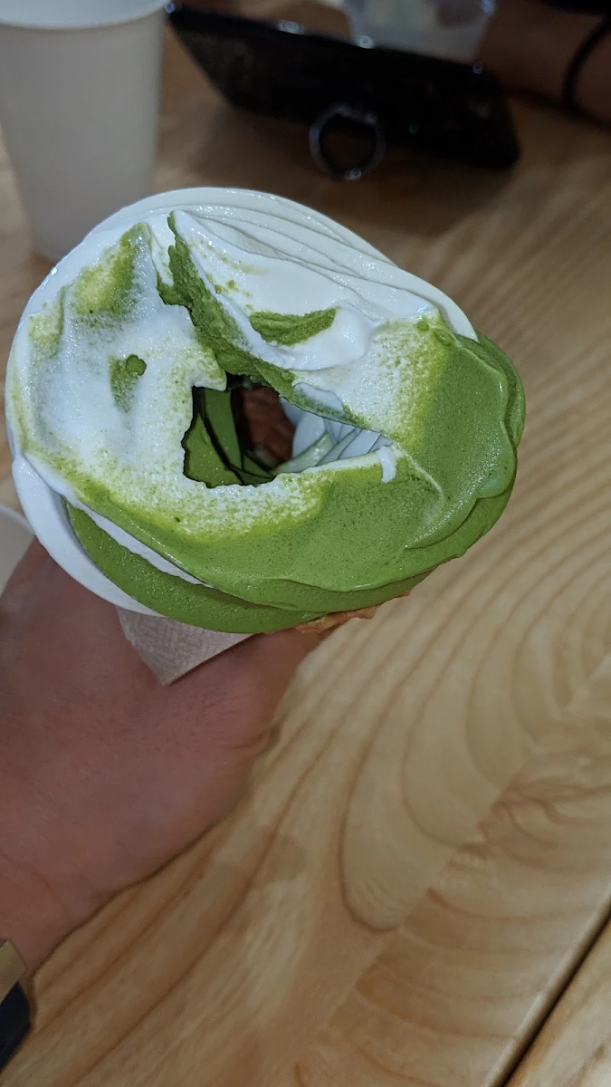 Green Tea Vanilla Soft Serve